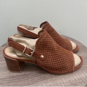 Stuart Weitzman Popular Slingback Suede Leather Sandal